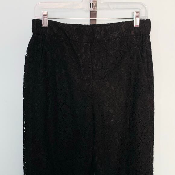 J. Crew Easy Pant in Black Lace Size 4 - Picture 3 of 9